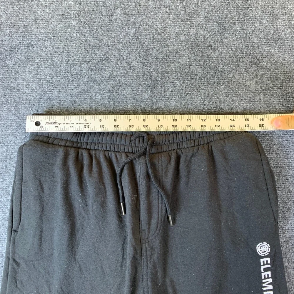 Element Jogger Sweatpants Mens Small Black Excellent Fleece Skater Drawstring